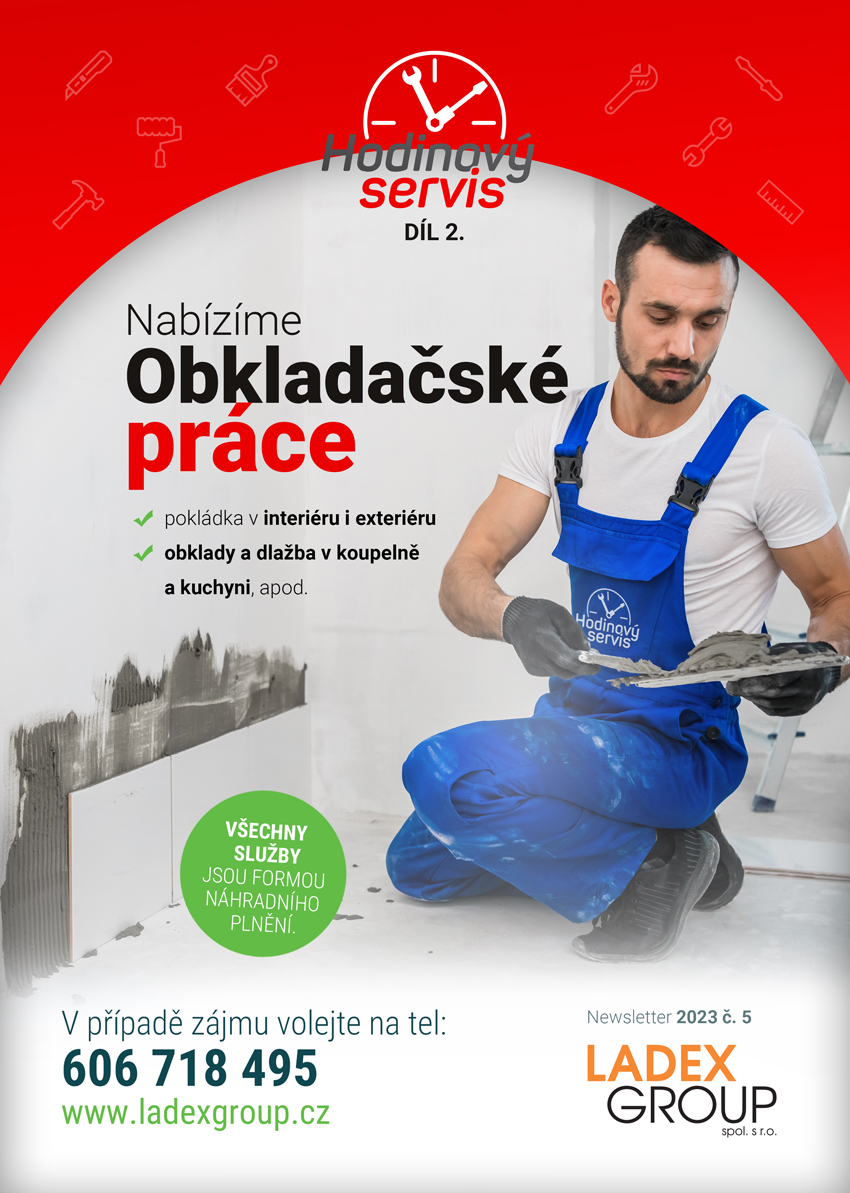 Hodinový servis - Obkladačské práce
