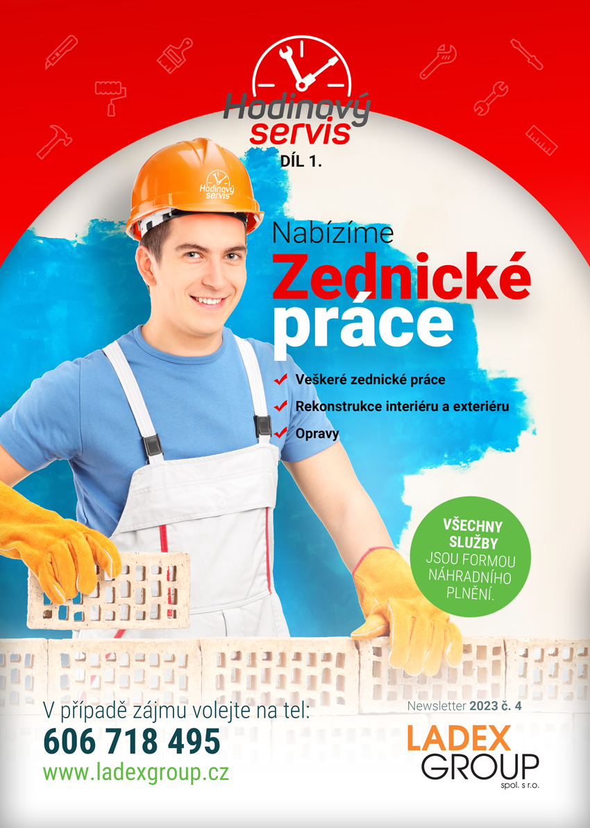 Hodinový servis - Zednické práce