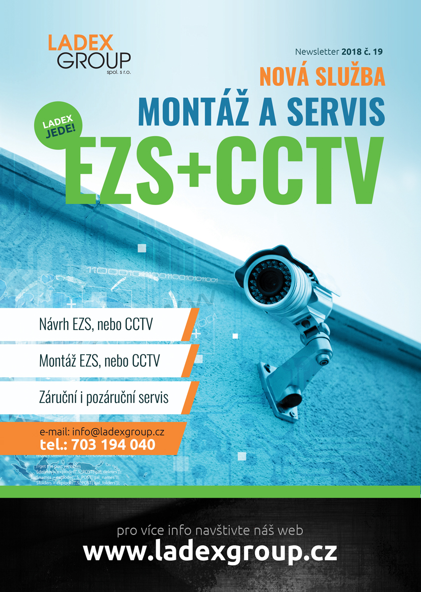 Nová služba Montáž a servis EZS + CCTV