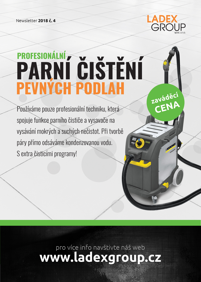 Profesionální parní čištění pevných podlah