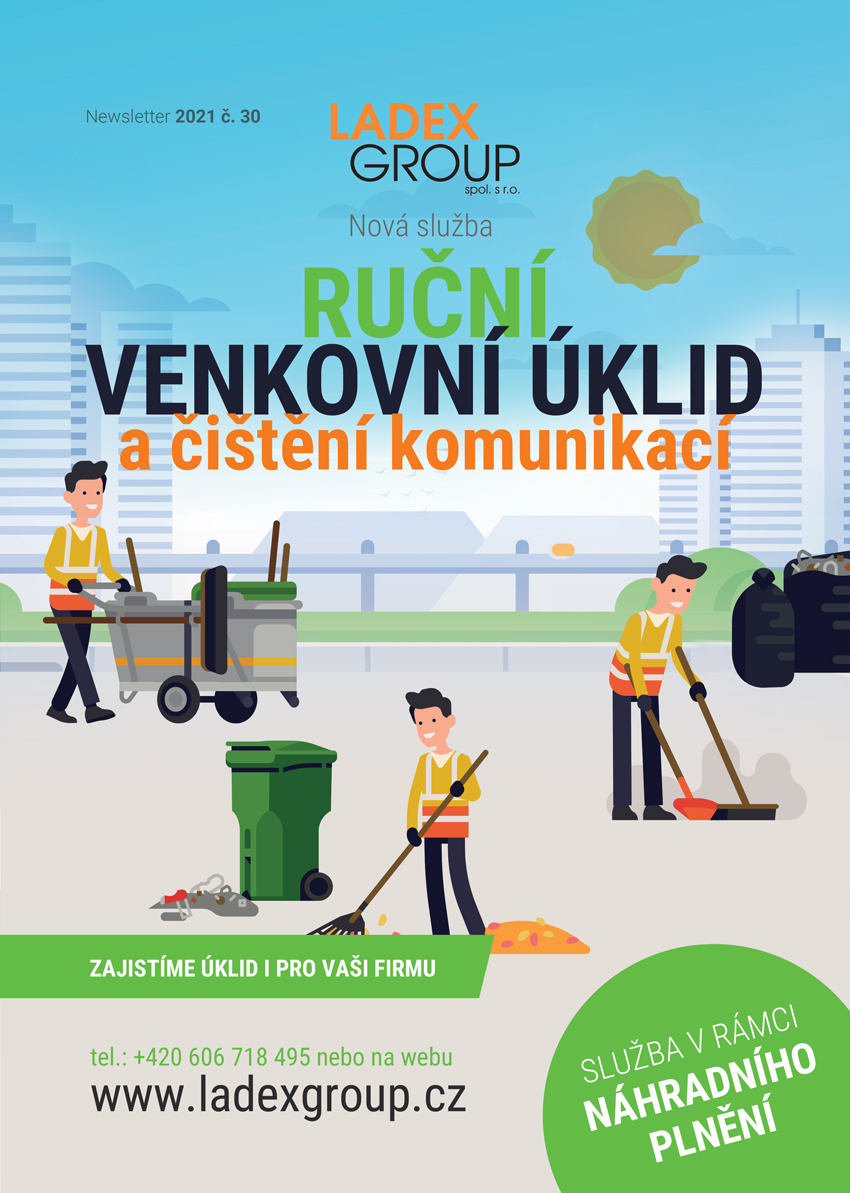 Ruční venkovní úklid a čištění komunikací